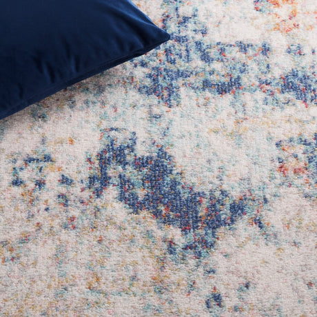 Safavieh Phoenix Phx500A Ivory/Blue Rust Rug.