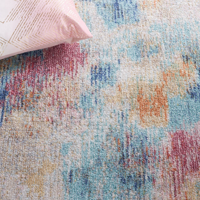 Safavieh Phoenix Phx508J Aqua/Gold Rose Rug.