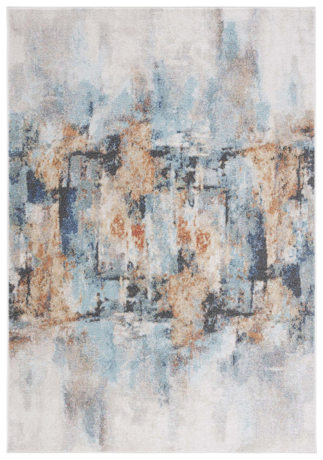 Safavieh Phoenix Phx510J Aqua/Gold Rust Rug.