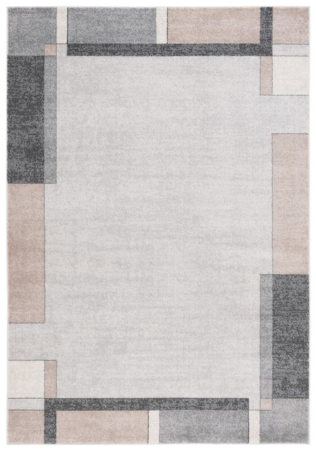 Safavieh Phoenix Phx553F Light Grey/Beige Charcoal Rug.