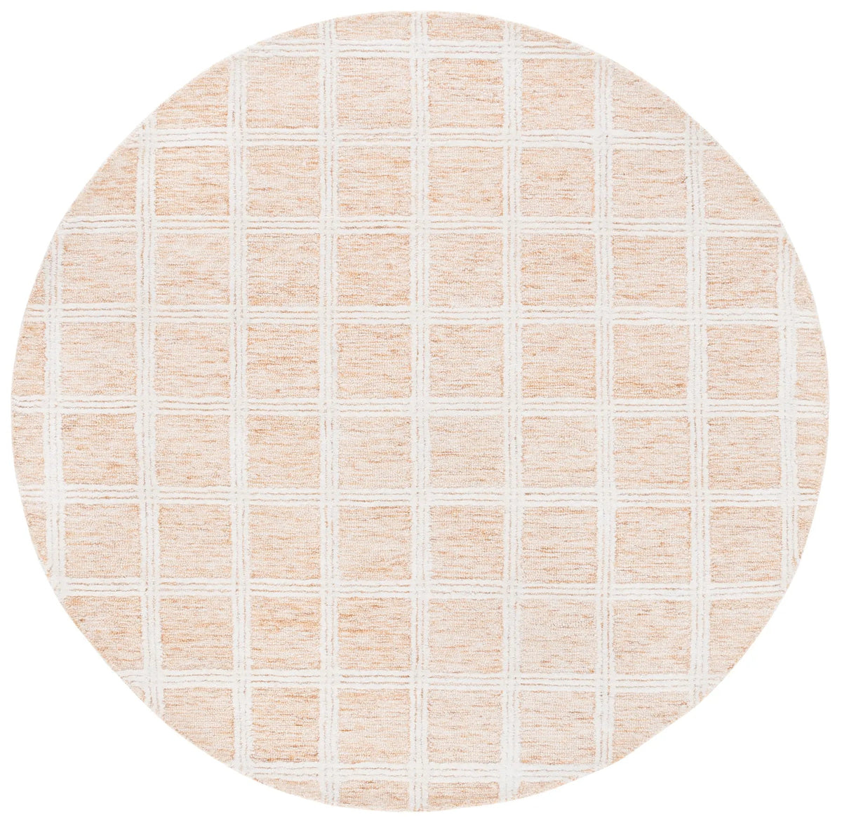 Safavieh Pine 6'-0" x 6'-0" Rug in Orange / Ivory
