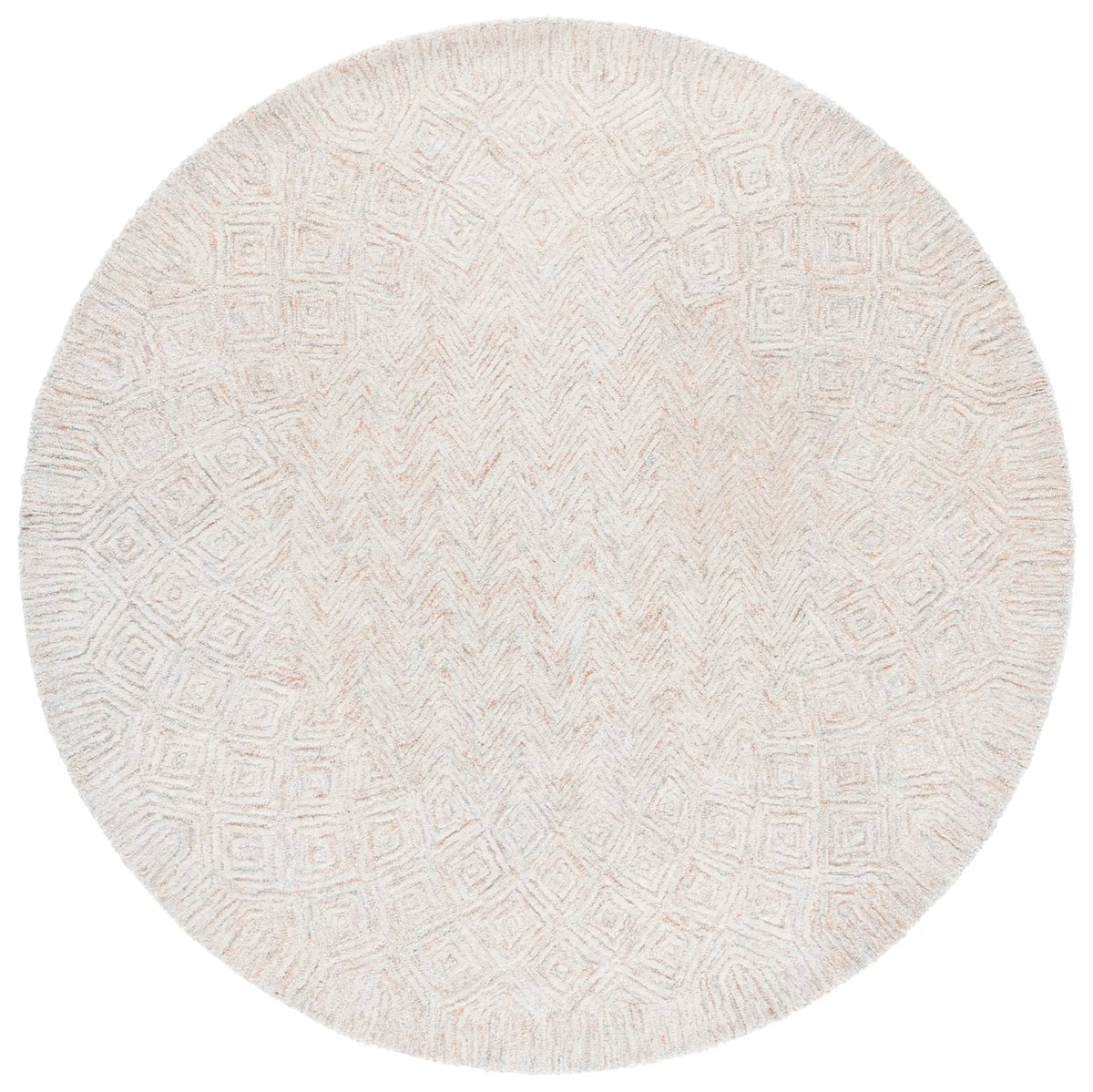 Safavieh Pine 6'-0" x 6'-0" Rug in Rust / Light Grey