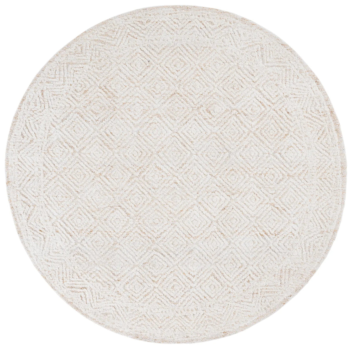 Safavieh Pine 6'-0" x 6'-0" Rug in Ivory / Orange