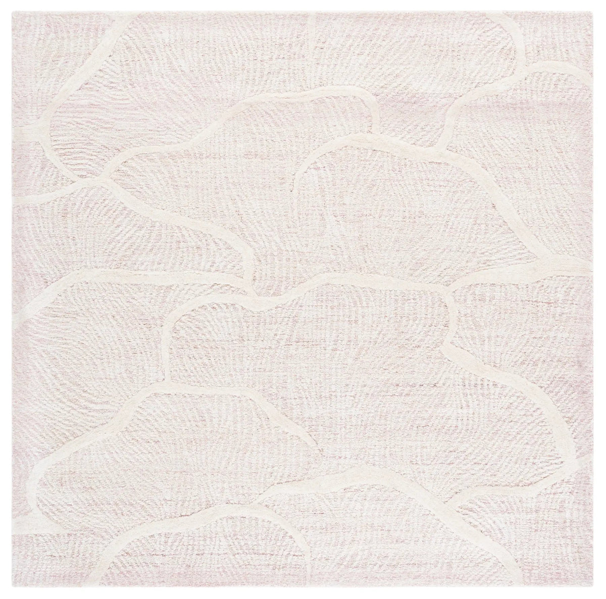 Safavieh Pine 6'-0" x 6'-0" Rug in Pink / Ivory