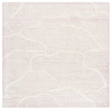 Safavieh Pine 6'-0" x 6'-0" Rug in Pink / Ivory