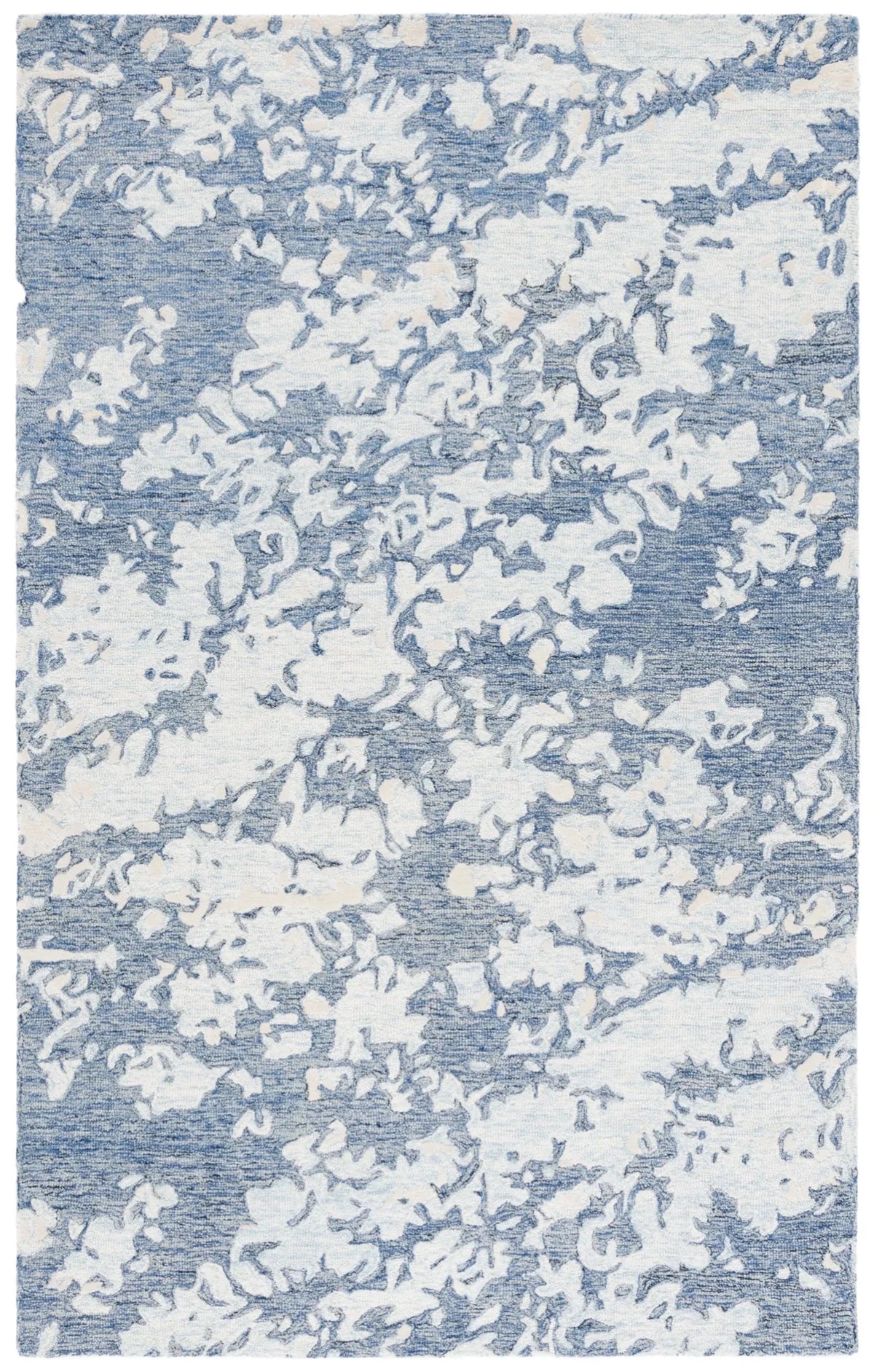 Safavieh Pine 4'-0" x 6'-0" Rug in Blue / Ivory