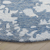 Safavieh Pine 6'-0" x 6'-0" Rug in Blue / Ivory