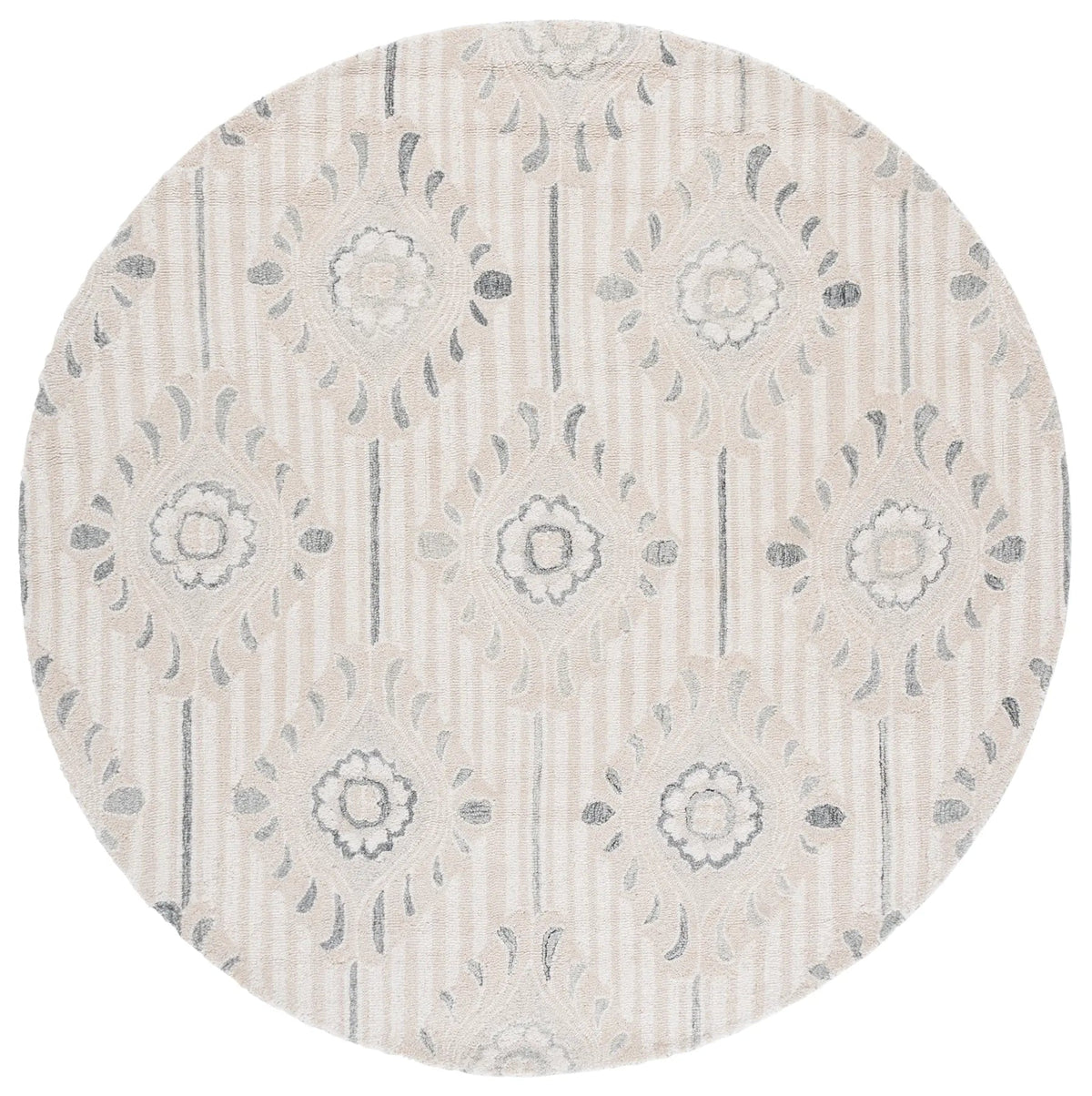 Safavieh Pine 6'-0" x 6'-0" Rug in Beige / Ivory