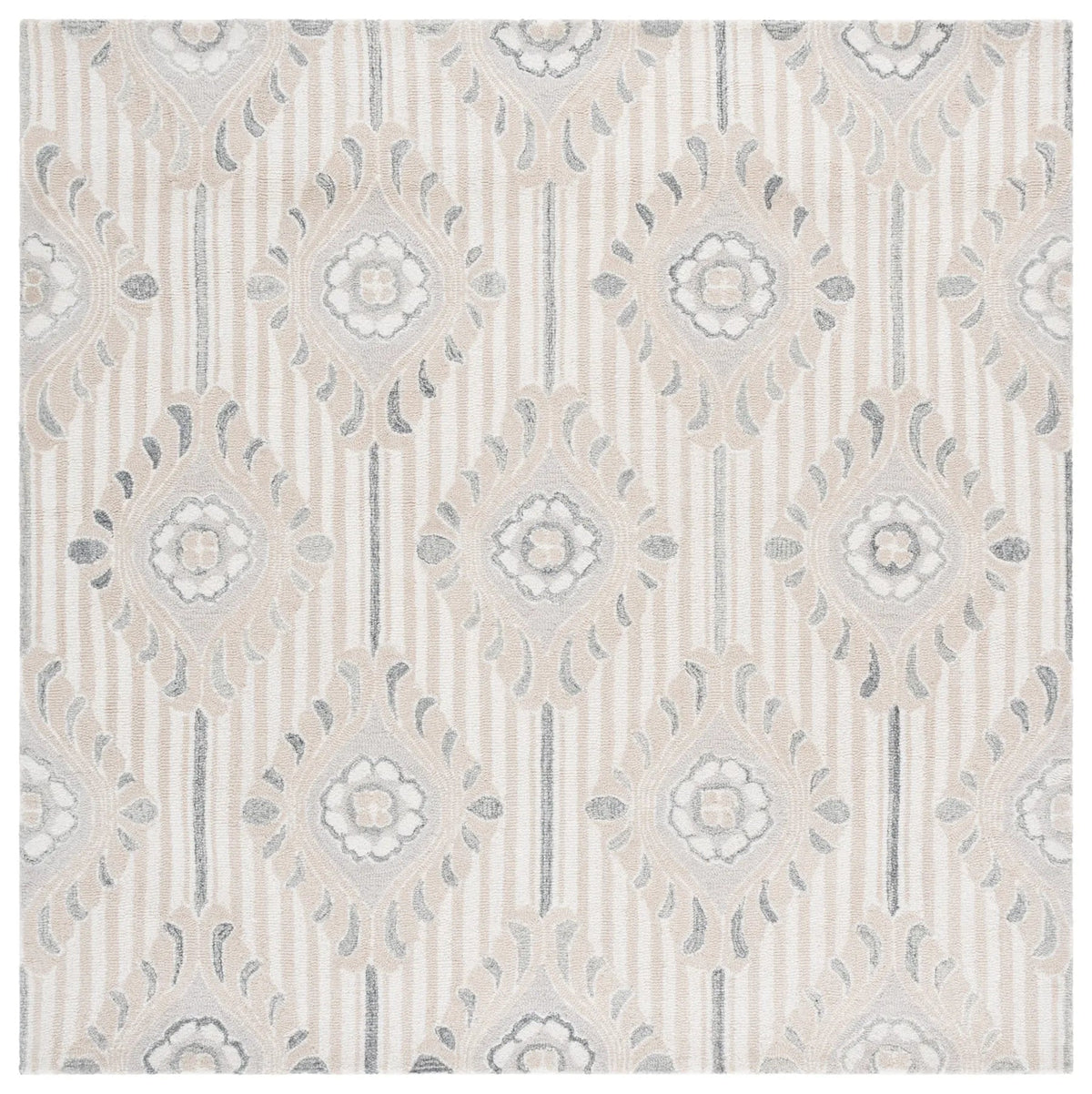 Safavieh Pine 6'-0" x 6'-0" Rug in Beige / Ivory