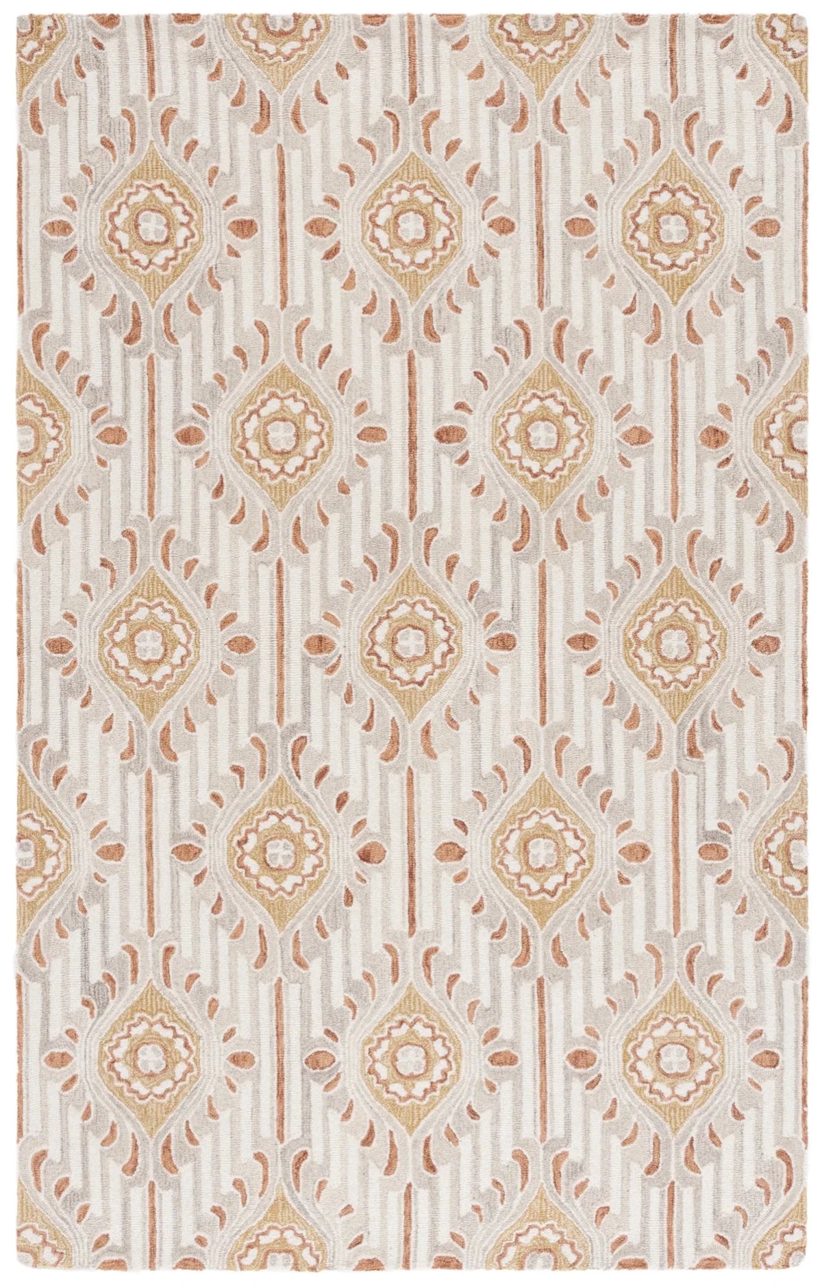 Safavieh Pine 4'-0" x 6'-0" Rug in Beige / Gold