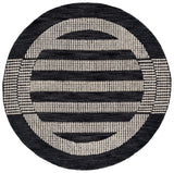 Safavieh Pine 6'-0" x 6'-0" Rug in Charcoal / Ivory