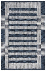 Safavieh Pine 4'-0" x 6'-0" Rug in Navy / Ivory