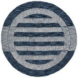 Safavieh Pine 6'-0" x 6'-0" Rug in Navy / Ivory