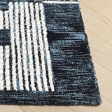 Safavieh Pine 4'-0" x 6'-0" Rug in Navy / Ivory