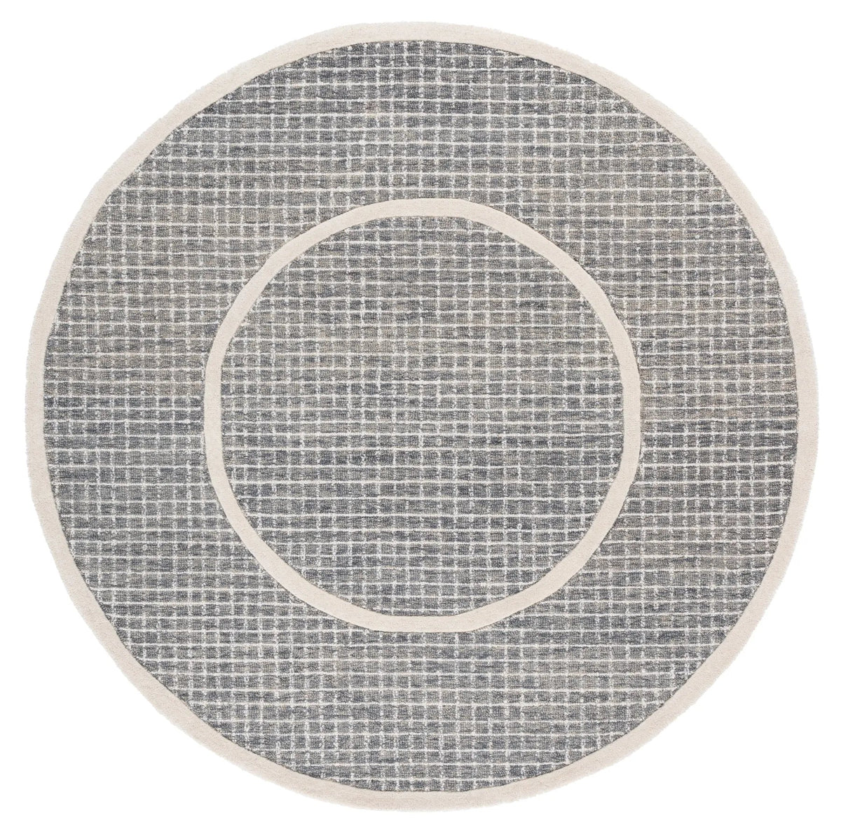 Safavieh Pine 6'-0" x 6'-0" Rug in Grey / Ivory