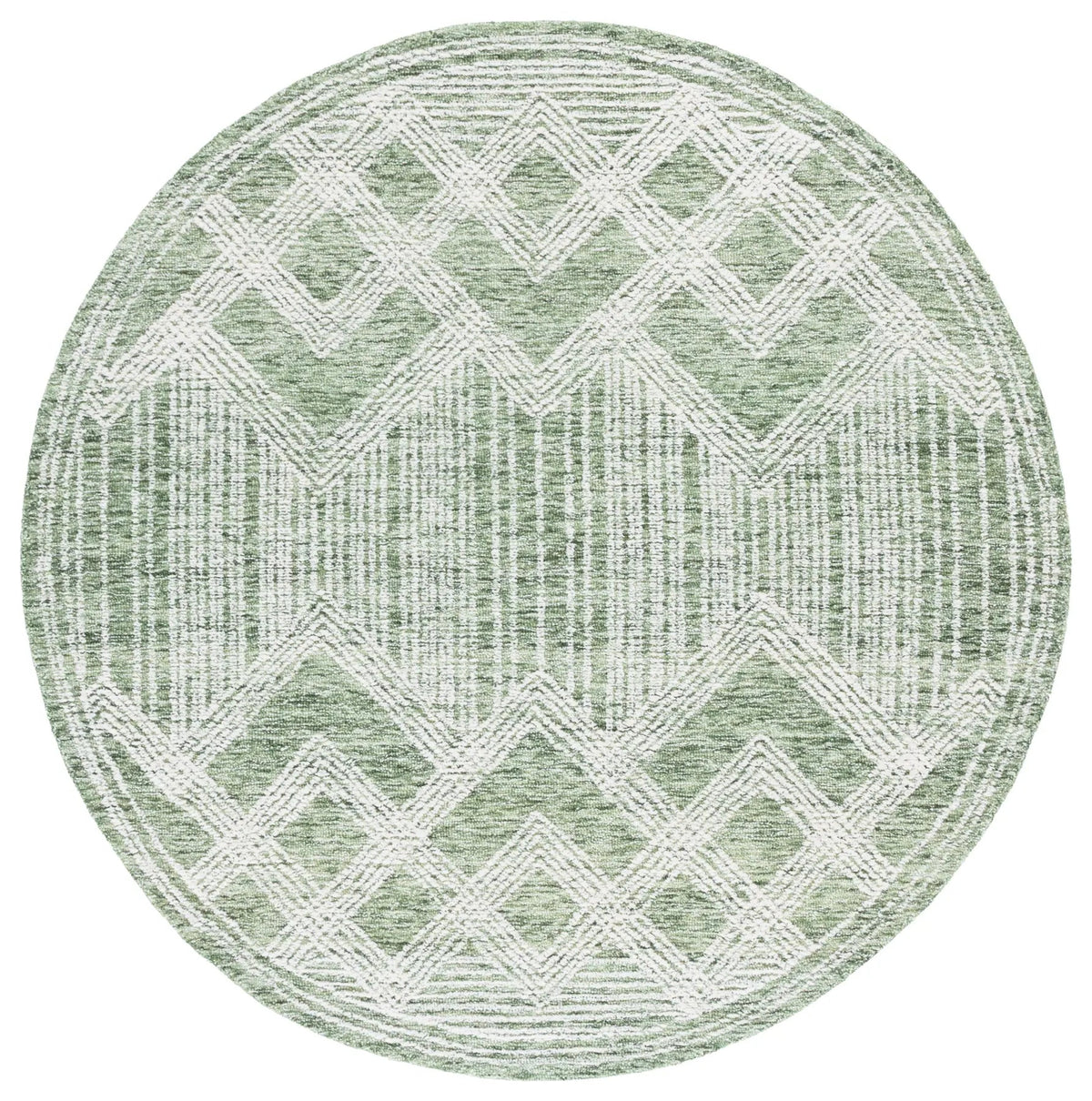Safavieh Pine 6'-0" x 6'-0" Rug in Sage / Ivory