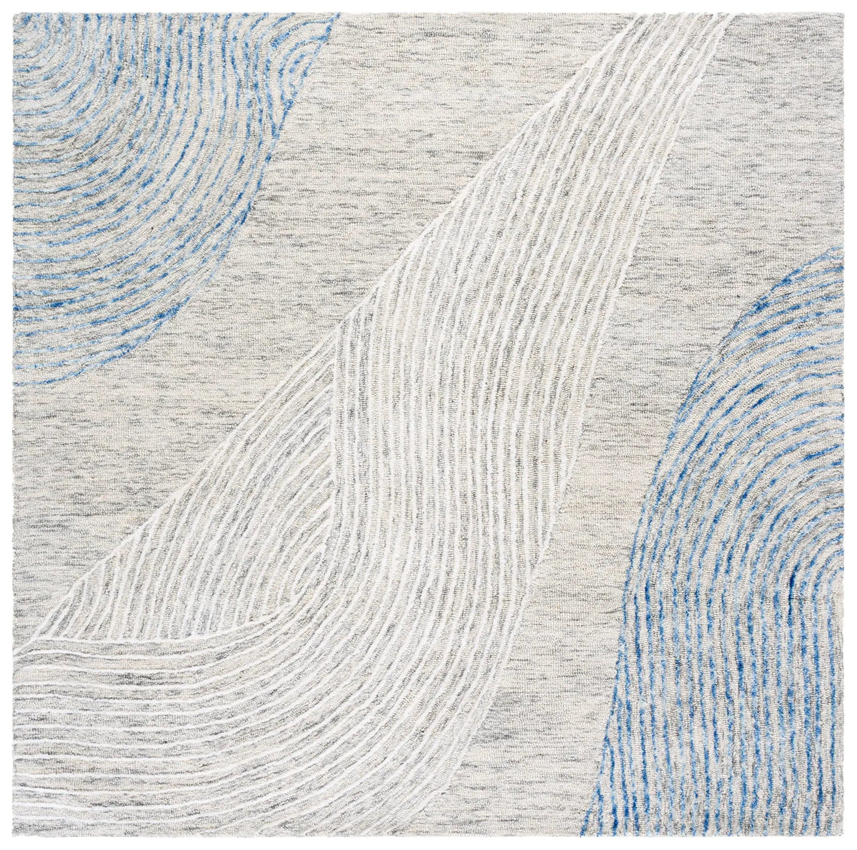 Safavieh Pine 6'-0" x 6'-0" Rug in Light Grey / Ivory