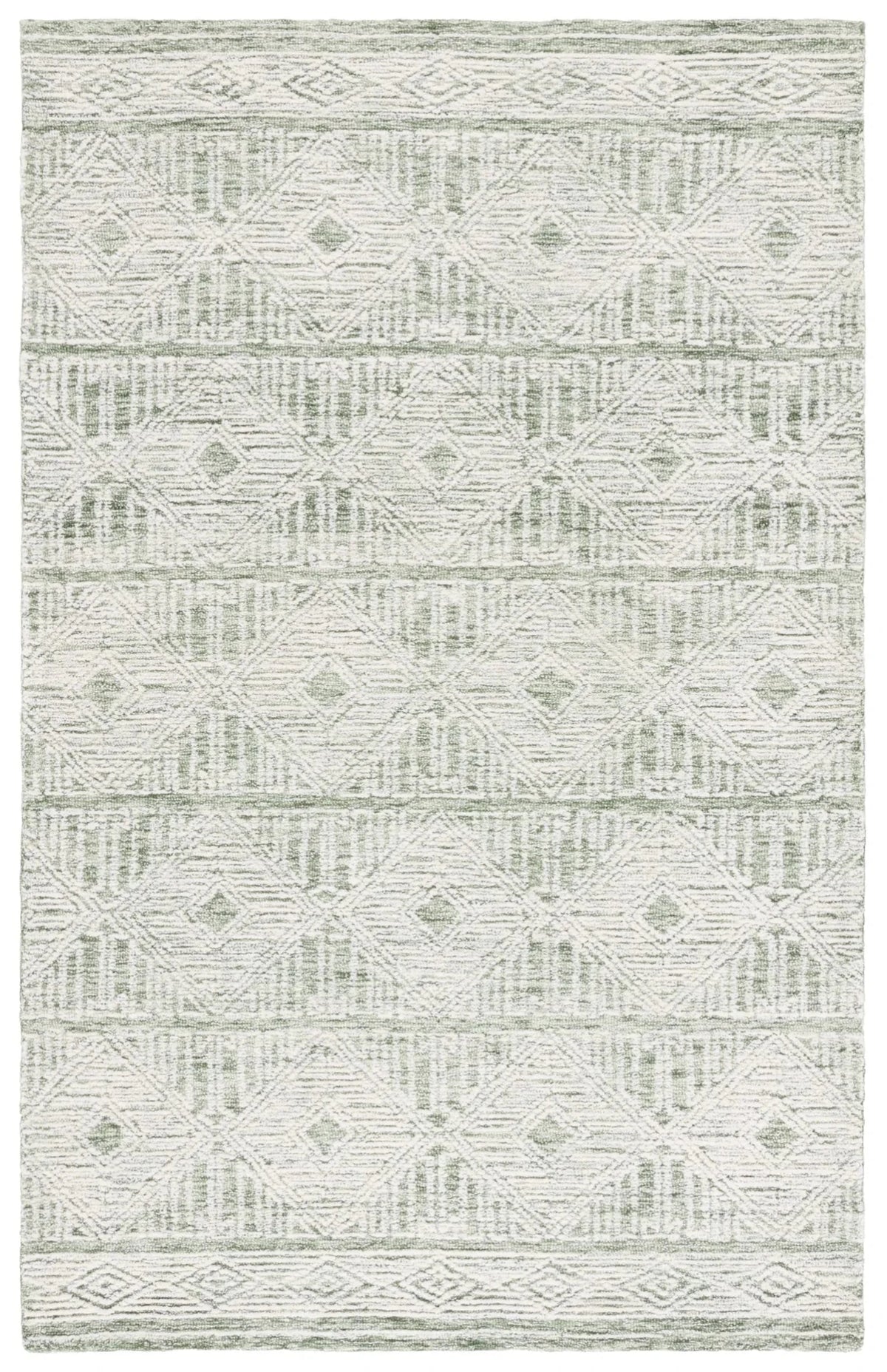 Safavieh Pine 4'-0" x 6'-0" Rug in Green / Ivory