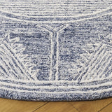 Safavieh Pine 6'-0" x 6'-0" Rug in Blue / Ivory