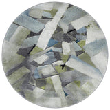 Safavieh Porcello 6'-7" x 6'-7" Rug in Green / Grey