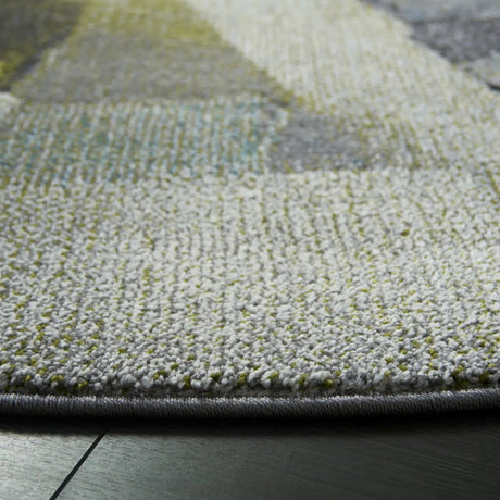 Safavieh Porcello 6'-7" x 6'-7" Rug in Green / Grey