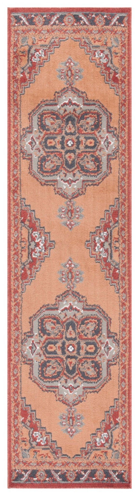 Safavieh Pyramid Pyr215P Rust/Ivory Grey Rug.