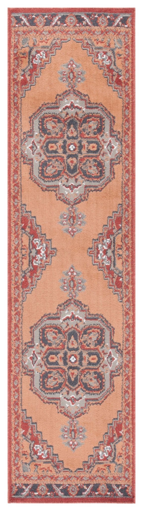 Safavieh Pyramid Pyr215P Rust/Ivory Grey Rug.