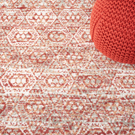Safavieh Pyramid Pyr218P Rust/Ivory Grey Rug.