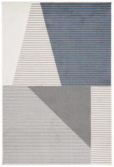 Safavieh Pyramid 4'-5" x 6'-5" Rug in Ivory / Grey Navy
