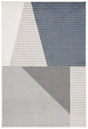 Safavieh Pyramid 4'-5" x 6'-5" Rug in Ivory / Grey Navy