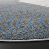Safavieh Pyramid 6'-7" x 6'-7" Rug in Ivory / Grey Navy
