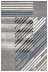 Safavieh Pyramid 4'-5" x 6'-5" Rug in Grey / Blue Ivory