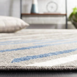 Safavieh Pyramid 4'-5" x 6'-5" Rug in Grey / Blue Ivory