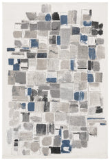 Safavieh Pyramid 4'-5" x 6'-5" Rug in Ivory / Grey Navy