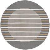 Safavieh Pyramid 6'-7" x 6'-7" Rug in Grey / Ivory Gold