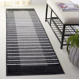 Safavieh Pyramid 2'-2" x 8'-0" Rug in Grey / Ivory Black