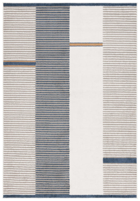 Safavieh Pyramid Pyr234A Grey/Ivory Navy Rug.