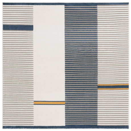 Safavieh Pyramid Pyr234A Grey/Ivory Navy Rug.
