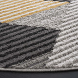 Safavieh Pyramid 6'-7" x 6'-7" Rug in Grey / Ivory Gold