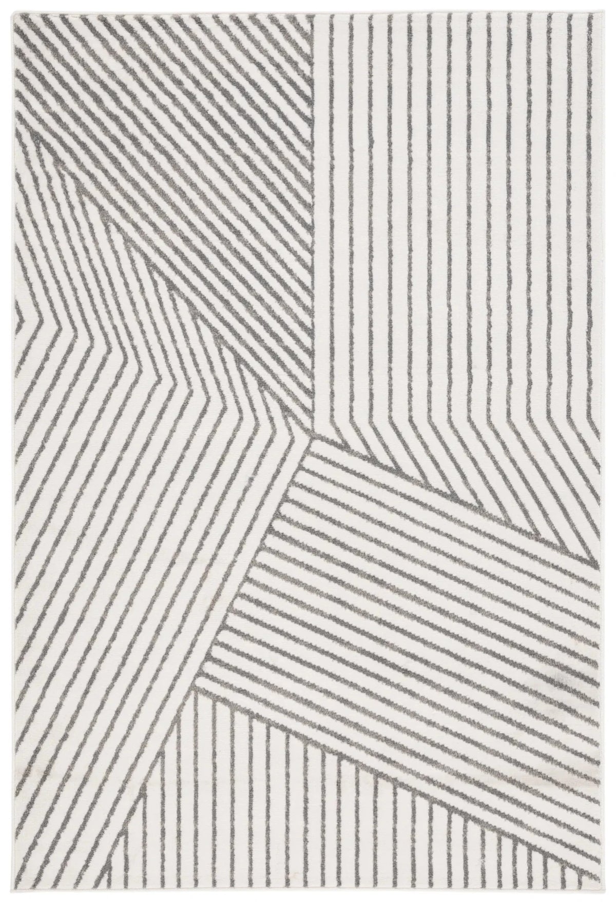 Safavieh Pyramid 4'-5" x 6'-5" Rug in Ivory / Grey