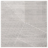 Safavieh Pyramid 6'-7" x 6'-7" Rug in Grey / Ivory