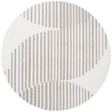 Safavieh Pyramid 6'-7" x 6'-7" Rug in Ivory / Grey