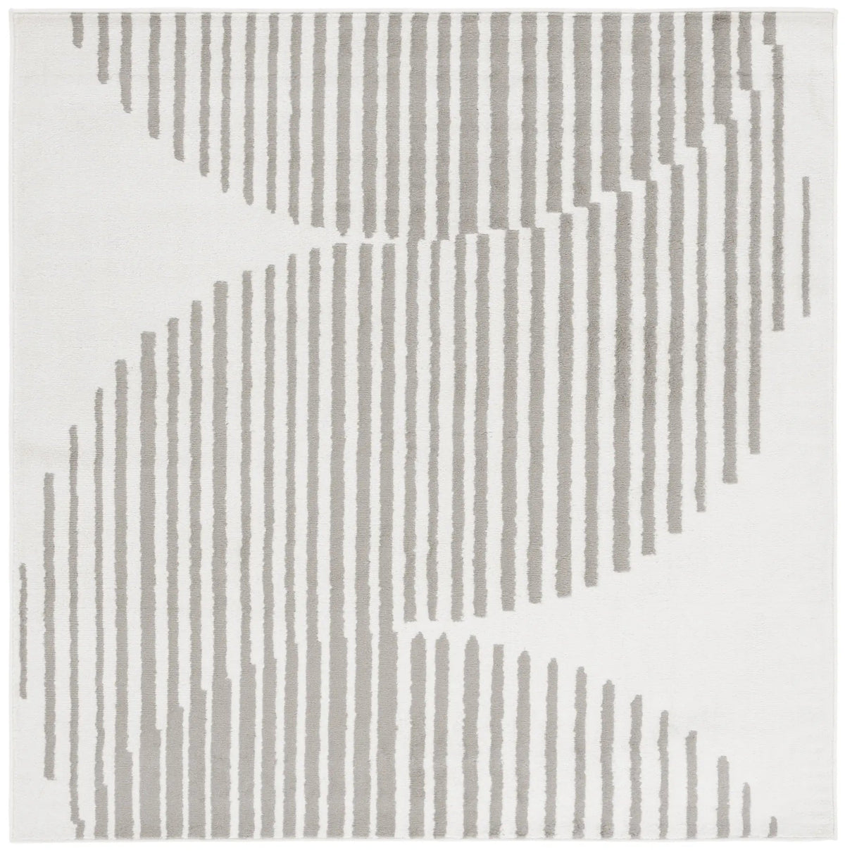 Safavieh Pyramid 6'-7" x 6'-7" Rug in Ivory / Grey
