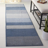 Safavieh Pyramid 2'-2" x 8'-0" Rug in Navy / Ivory