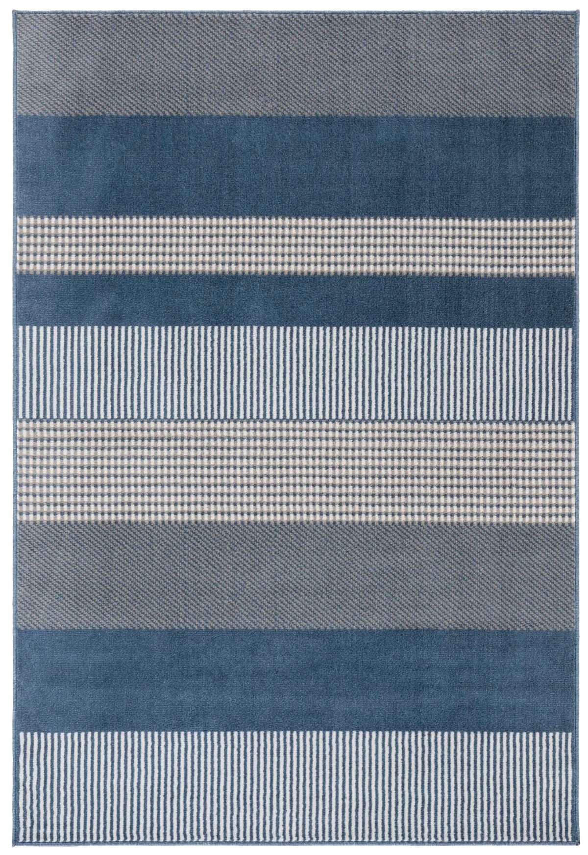 Safavieh Pyramid 4'-5" x 6'-5" Rug in Navy / Ivory
