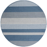 Safavieh Pyramid 6'-7" x 6'-7" Rug in Navy / Ivory