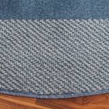 Safavieh Pyramid 6'-7" x 6'-7" Rug in Navy / Ivory