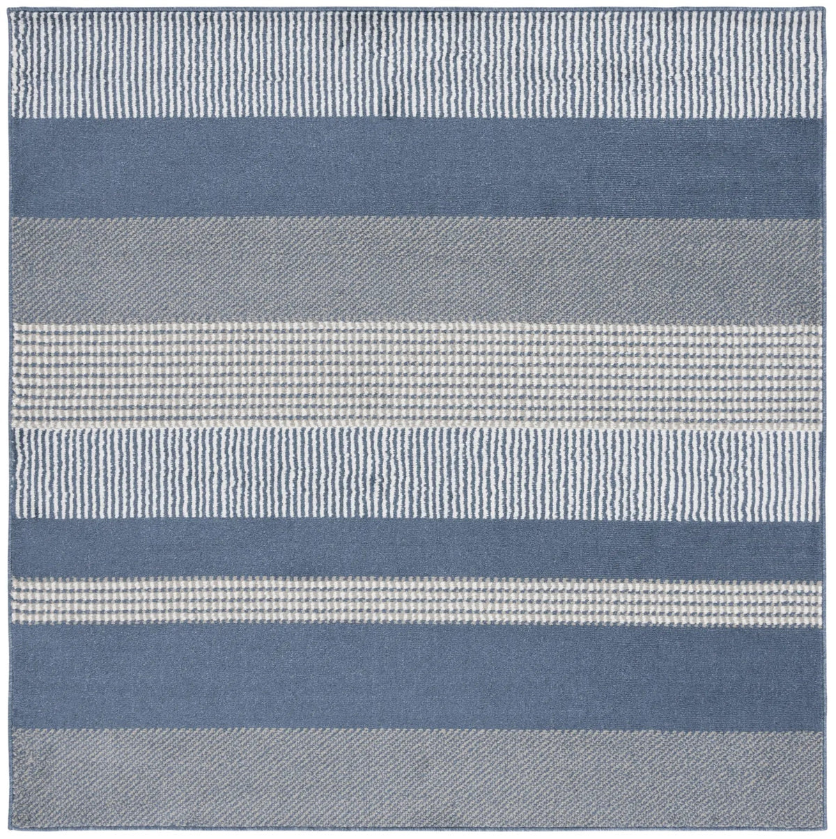 Safavieh Pyramid 6'-7" x 6'-7" Rug in Navy / Ivory