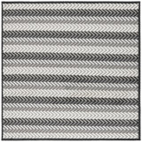 Safavieh Pyramid 6'-7" x 6'-7" Rug in Grey / Ivory Black