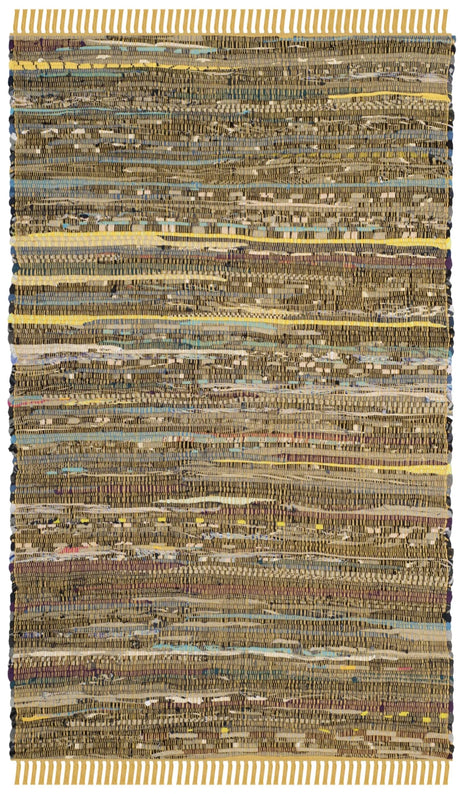 Safavieh Rag Rug 2'-0" x 3'-0" Rug in Yellow / Multi